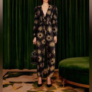 Farm Rio Sunny Mood Sequin Jumpsuit Size XXS